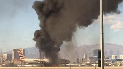 Spectaculaire incendie d’un Boeing 777 de British Airways à l’aéroport de Las Vegas