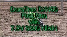 DuraTrax DX450 Motorcycle First Run with HPI Rider 5th Scale Electric Motorcycle