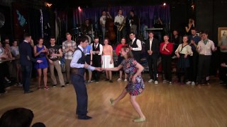 Middle Tempo Part of Lindy Hop Advanced Final Jam at Russian Swing Dance Championship 2015