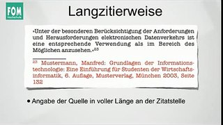 Grundlagen des Zitieren