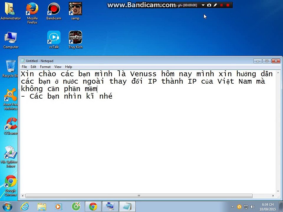 Hướng dẫn thay đổi IP Việt Nam - không cần phần mềm