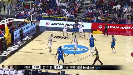 Blokada Kalinica i zakucavanje Kuzmica | Srbija - Italija | Eurobasket 2015