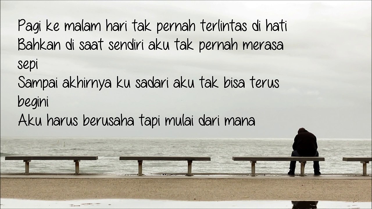 Kunto Aji - Terlalu Lama Sendiri [Lyric Video]