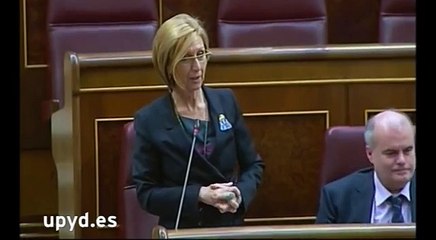 Rosa Díez, UPyD, denuncia paraísos fiscales en España y Montoro los justifica por los "ancestros"