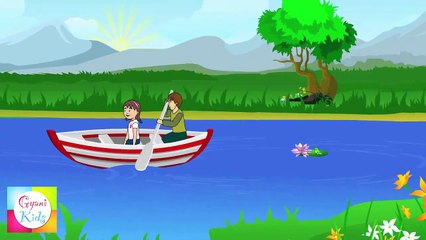 Row Row Row Your Boat   Popular Nursery Rhymes  Cartoon Animation For Children