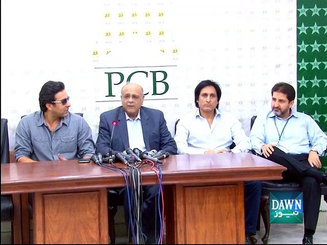 Najam Sethi Media Talk with Waseem and Rameez Raja