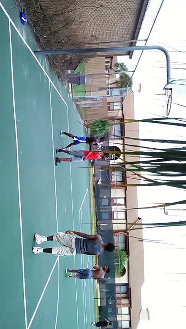 ⁣Street basketball