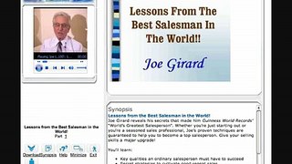 Lessons from the Best Salesman in the World! - Joe Girard