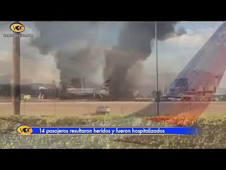 Así se incendió un avión de British Airways en plena pista