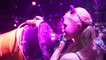 Paris Hilton blasts people with foam at Club Amnesia
