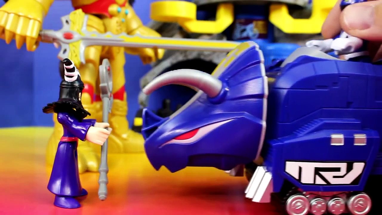 Imaginext Power Rangers & Batman Defeat Rita Repulsa Goldar Putty Patrol In Epic Battle