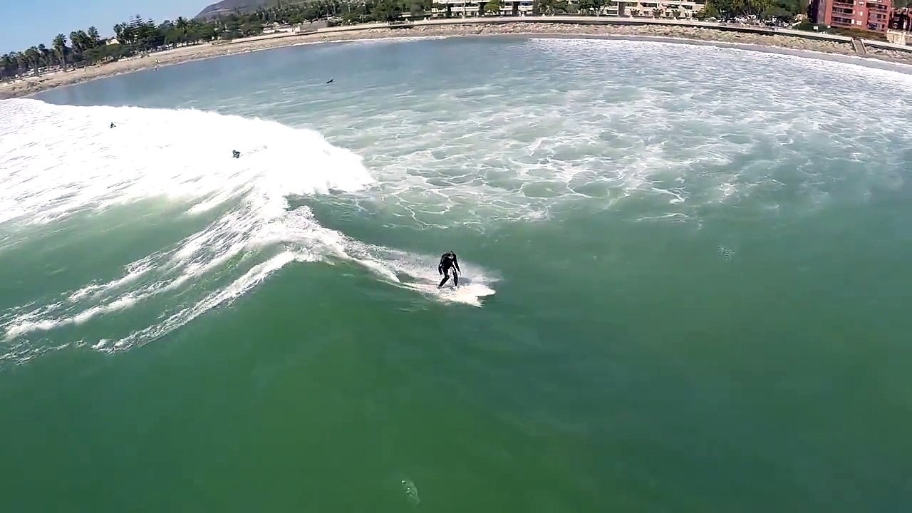 Surf's Up!!   Aerial Footage - Ventura, Ca.  March 2014