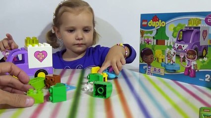 Доктор Плюшева набор конструктора с машинкой и фигурками распаковка Lego Duplo Doc MCStuffins