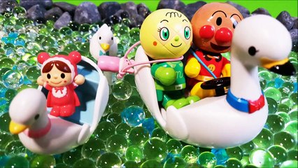 アンパンマンアニメおもちゃ❤あかちゃんまん アヒルボートであそぶ♪おかあさんといっしょ♦ Anpanman animation toys