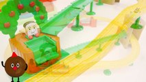アンパンマンおもちゃアニメ ドキドキSLマンレールセットとわくわくおしゃべりパン工場deあそぼう Anpanman Toys
