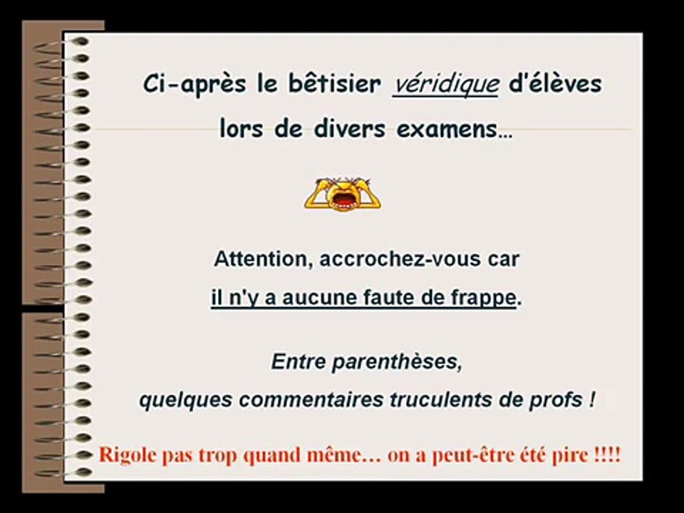 Perles du Bac et du Brevet