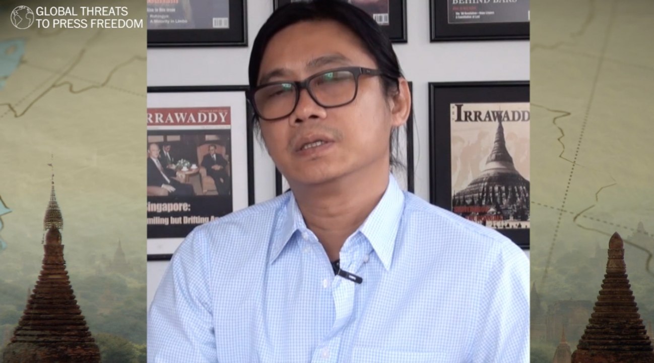 "Our reporters our editors were summoned by top high ranking either military or government official and telling us to tone down. But we don't.": Aung Zaw from Burma