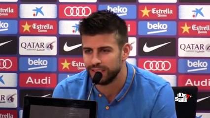 Gerard Piqué- 'Quiero que el Real Madrid pierda siempre' - Rueda de Prensa 2015