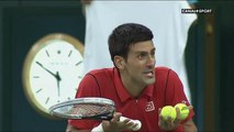 Novak Djokovic clashes the Umpire against Jo-Wilfried Tsonga in the Shanghai Masters 2013 !