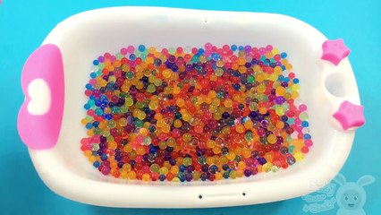 Hidden SURPRISE TOY Party! Mini Orbeez Bath with lot of Colours! Part 3