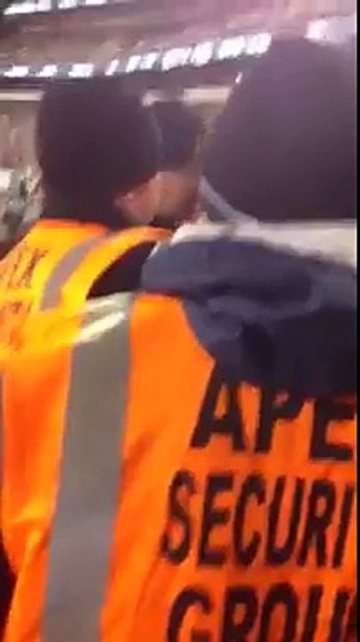 Cowboys fan being removed from Eagles