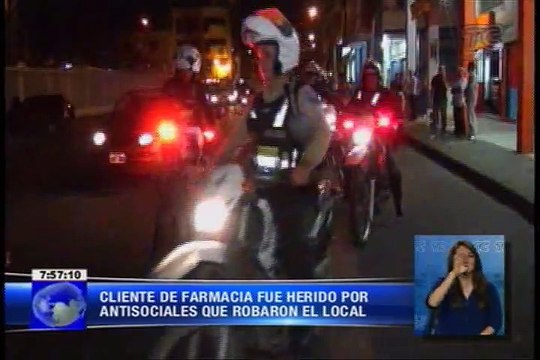 Asalto a una farmacia captado por cámaras de seguridad