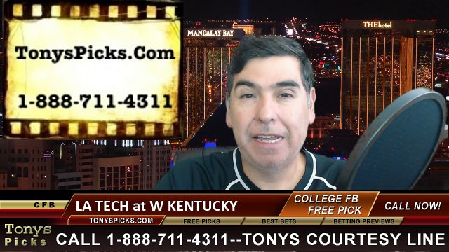 Western Kentucky Hilltoppers vs. Louisiana Tech Bulldogs Free Pick Prediction NCAA College Football Odds Preview 9-10-20