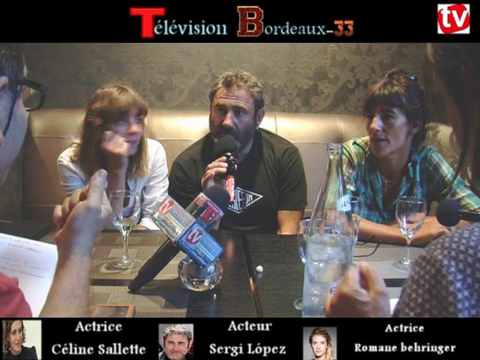 Télévision-Bordeaux-33 rencontre avec les Acteurs du Film de Laurent lafargue les Rois du Monde hôtel Burdicala