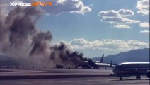 Un avion de British Airways en feu à l'aéroport de Las Vegas