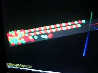 Physically controlled LED display