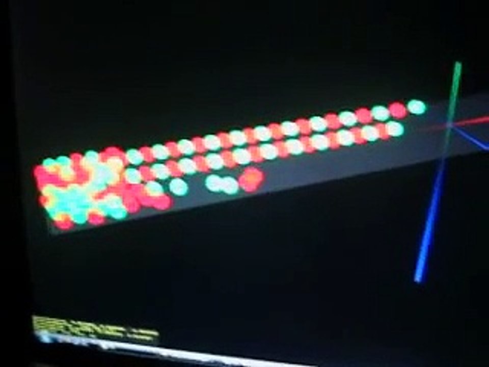 Physically controlled LED display