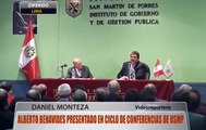 Alberto Benavides fue presentado en ciclo de conferencias de la USMP