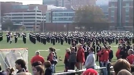 OSU Marching Band field rehearsal