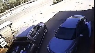 Arab drives off with fuel pump explosion
