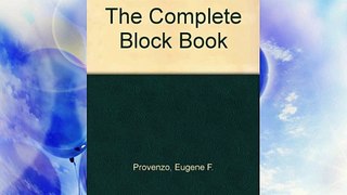 The Complete Block Book FREE DOWNLOAD BOOK