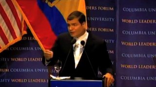 Rafael Correa, President of the Republic of Ecuador at Columbia University 4 of 4