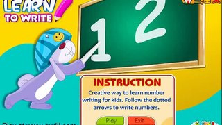Learn to write number Game 001