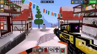 Pixel Gun 3D -DEATHMATCH 2 Matches on Christmas Town 3 NEW Skins meek mill,drake and bad guy