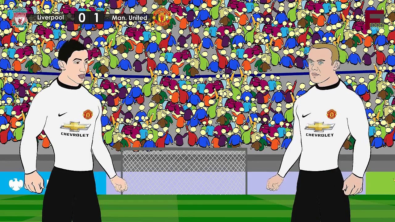 Manchester United vs Liverpool 2015 2-1 Liverpool VS Manchester United 1-2 ~ Funny Cartoon