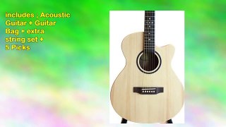 imusicguitar its3500 Solid Top Spruce Acoustic Guitar with Sapele