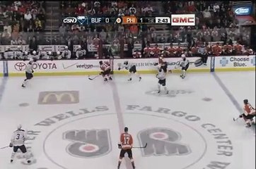 James van Riemsdyk scores vs the Sabres - 3-5-2011