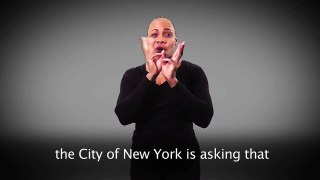 Notify NYC American Sign Language (ASL) Message: Help Assist Cleanup by Reporting Downed Trees