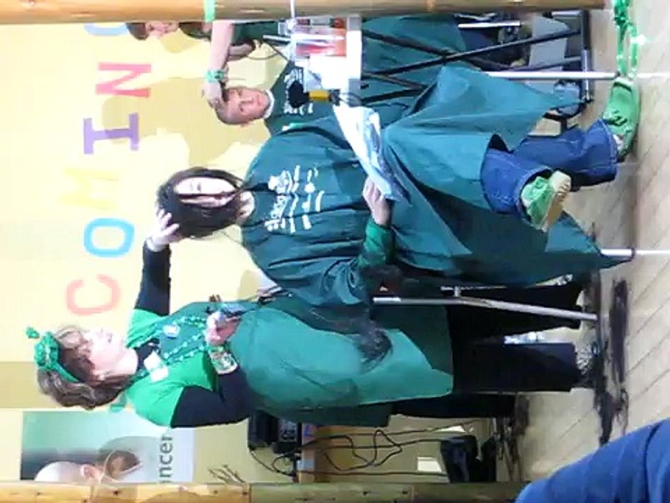 Amy at St. Baldrick's