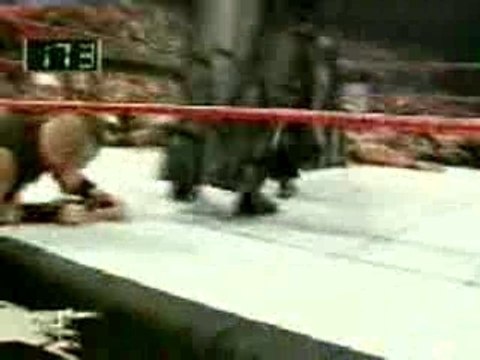 Iron Man match HHH vs Rock (HBK Referee)