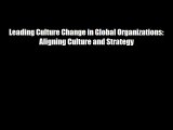 Leading Culture Change in Global Organizations: Aligning Culture and Strategy FREE DOWNLOAD