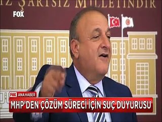 MHP çözüm süreci için suç duyurusunda bulundu listede Erdoğan,Bakanlar ve valiler de var