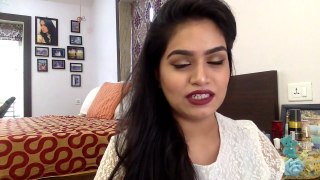 Deep berry lips and golden eyes makeup tutorial