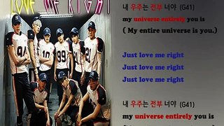 EXO- Love Me Right Lyrics Video for Korean Learners