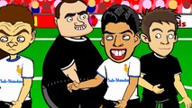 LUIS SUAREZ BITE by 442oons Suarez Evra Ivanovic football cartoon | funny moments in football