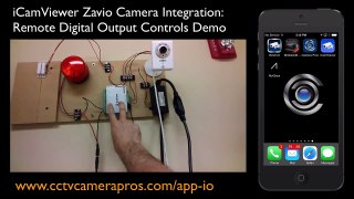 IP Camera Mobile App Digital Ouput Sensor Controls